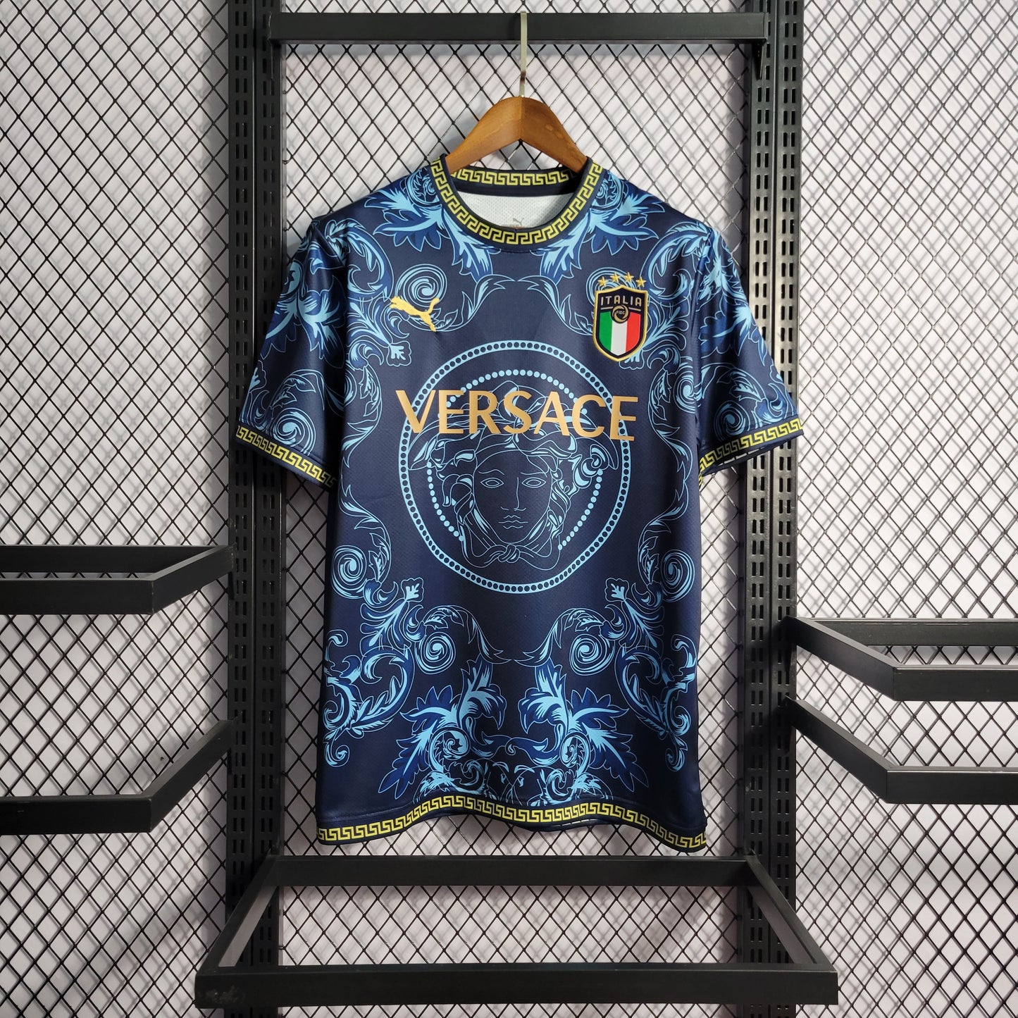 Maillot Italie saison 2023-2024 concept bleu et doré